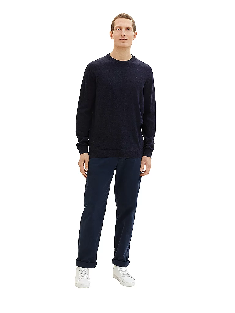 pull maille fine col rond homme tom tailor - vue 4
